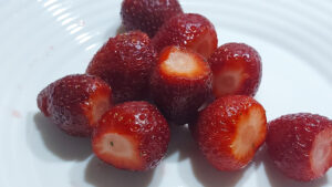 fragole pulite