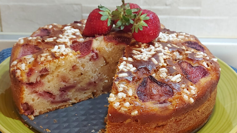 torta di fragole e ricotta