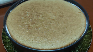 torta ricotta e pere assemblata