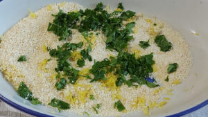 panatura aromatizzata al limone