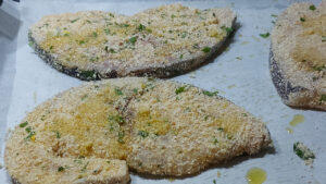 pesce spada impanato crudo