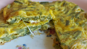 frittata di fagiolini