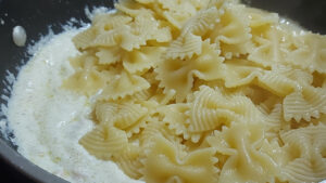 pasta con il condimento