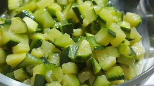 ciotola con zucchine