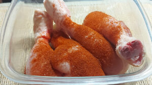 cosce di pollo insaporite con paprika
