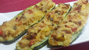 zucchine farcite alla mediterranea