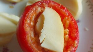 pomodori ripieni riso e scamorza
