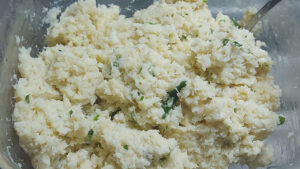 impasto delle polpette di pesce