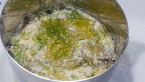 parmigiana di finocchi e alici cruda