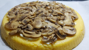 base con scamorza e funghi