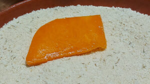 fette di zucca con pangrattato