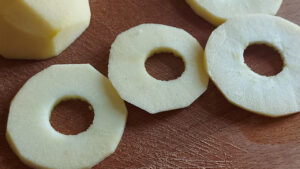 fette di mela senza torsolo