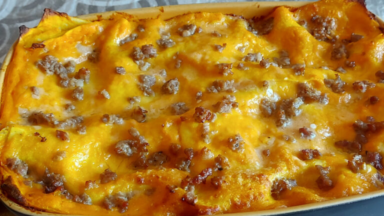 lasagne zucca, salsiccia e taleggio