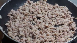salsiccia sbriciolata cotta