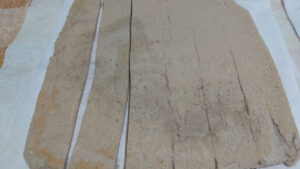 strisce di pasta biscotto alle castagne