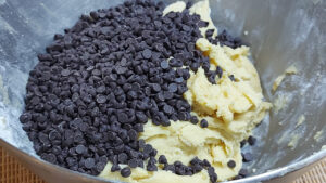 impasto con gocce di cioccolato