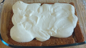 base di savoiardi con crema al mascarpone
