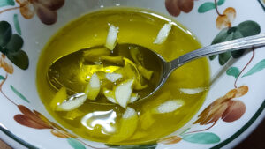 olio aceto e aglio