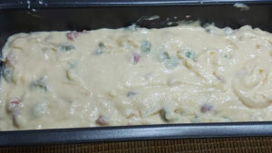plumcake alle fave crudo