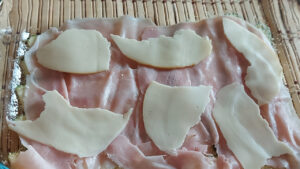 strato con prosciutto e scamorza