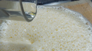 uova montate con olio