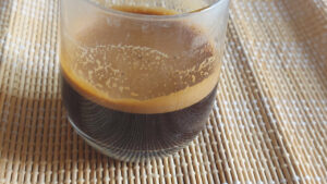 caffè ristretto con caffè solubile
