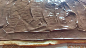 rotolo cookie farcito di nutella