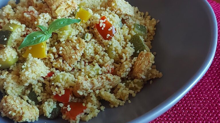 cous cous con pollo e verdure